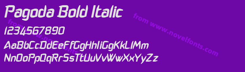 Pagoda Bold ItalicPreview Pagoda Bold ItalicPreview