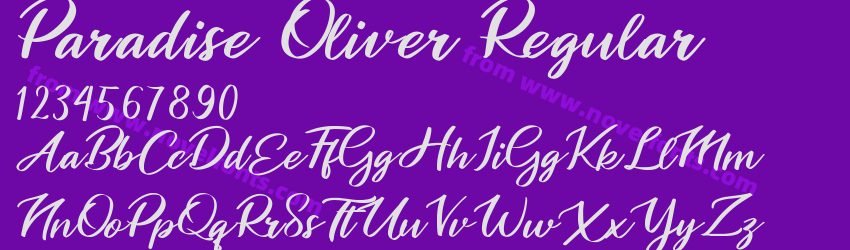 Paradise Oliver RegularPreview