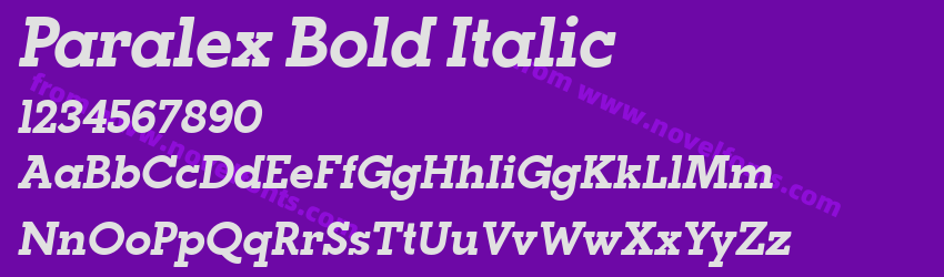 Paralex Bold ItalicPreview Paralex Bold ItalicPreview