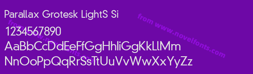 Parallax Grotesk LightS SiPreview Parallax Grotesk LightS SiPreview