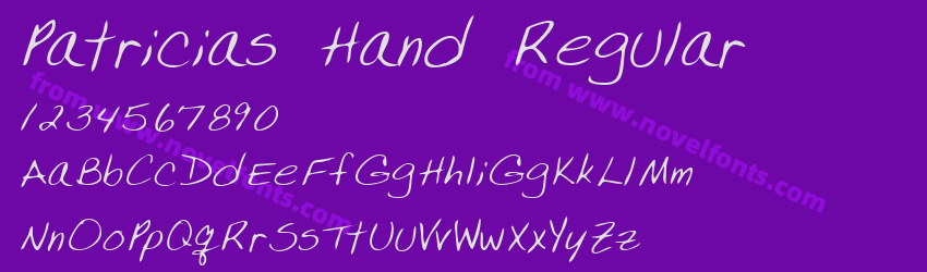 Patricias Hand RegularPreview Patricias Hand RegularPreview