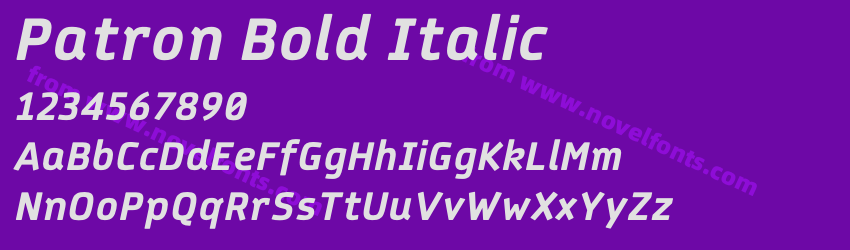 Patron Bold ItalicPreview Patron Bold ItalicPreview