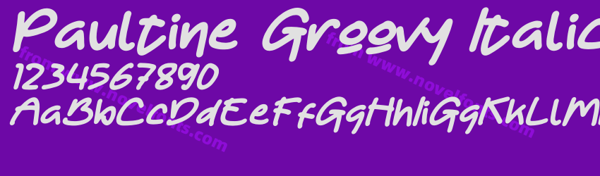 Paultine Groovy ItalicPreview Paultine Groovy ItalicPreview