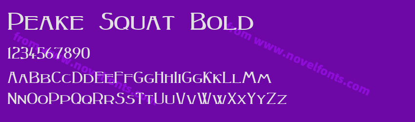 Peake Squat BoldPreview Peake Squat BoldPreview