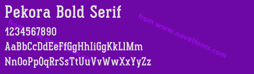 Pekora Bold SerifPreview Pekora Bold SerifPreview