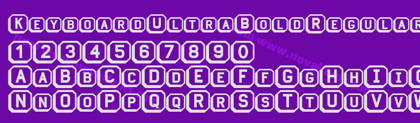 Keyboard Ultra Bold RegularSWFTEPreview