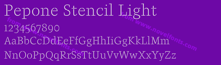 Pepone Stencil LightPreview Pepone Stencil LightPreview