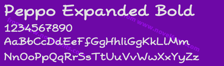 Peppo Expanded BoldPreview Peppo Expanded BoldPreview