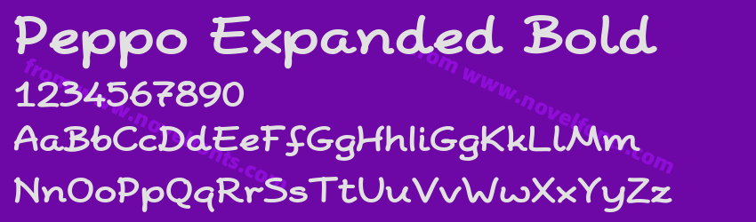 Peppo Expanded BoldPreview Peppo Expanded BoldPreview