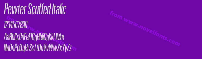 Pewter Scuffed ItalicPreview Pewter Scuffed ItalicPreview