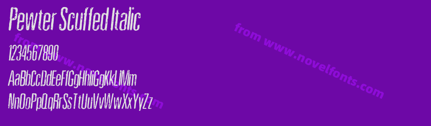 Pewter Scuffed ItalicPreview Pewter Scuffed ItalicPreview