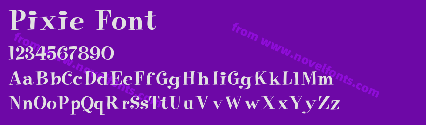 Pixie FontPreview Pixie FontPreview