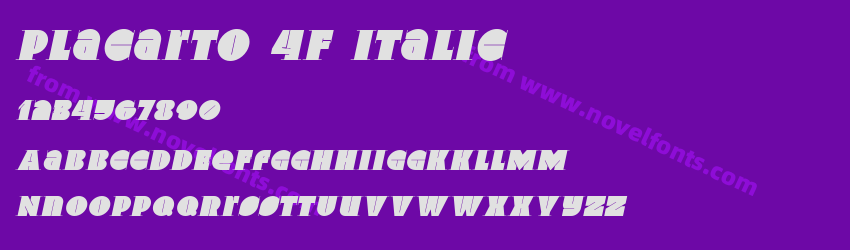 Placarto 4F ItalicPreview Placarto 4F ItalicPreview