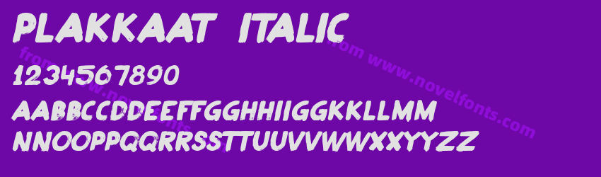 Plakkaat ItalicPreview Plakkaat ItalicPreview