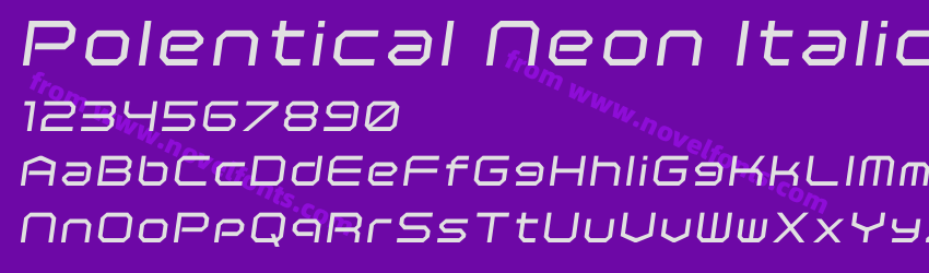 Polentical Neon ItalicPreview Polentical Neon ItalicPreview