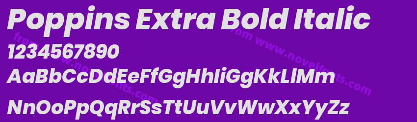 Poppins Extra Bold ItalicPreview Poppins Extra Bold ItalicPreview
