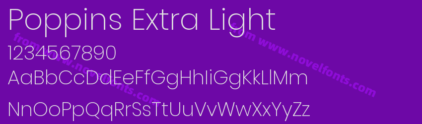 Poppins Extra LightPreview Poppins Extra LightPreview