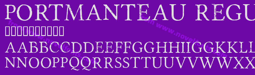 Portmanteau RegularPreview Portmanteau RegularPreview