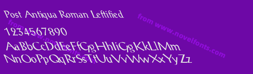 Post Antiqua Roman LeftifiedPreview Post Antiqua Roman LeftifiedPreview