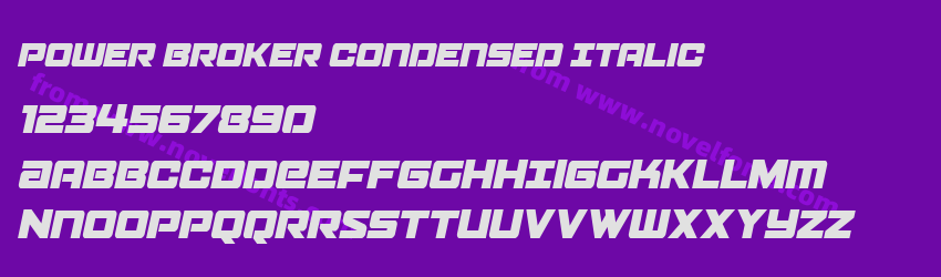Power Broker Condensed ItalicPreview