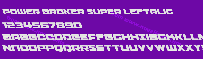 Power Broker Super LeftalicPreview Power Broker Super LeftalicPreview
