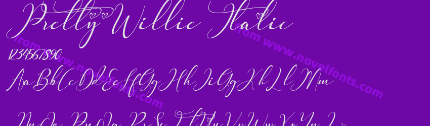 Pretty Willie ItalicPreview Pretty Willie ItalicPreview