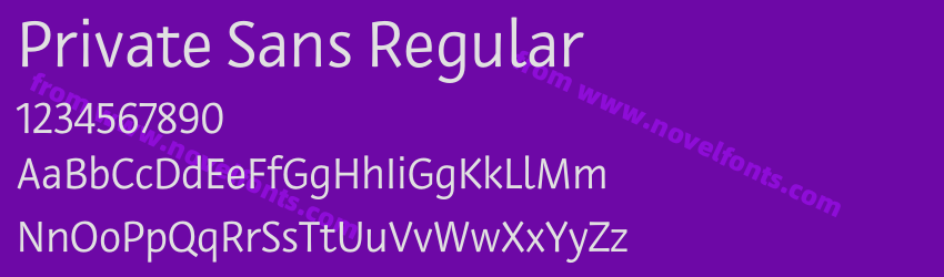 Private Sans RegularPreview Private Sans RegularPreview