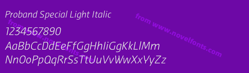 Proband Special Light ItalicPreview Proband Special Light ItalicPreview