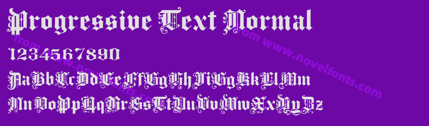 Progressive Text NormalPreview Progressive Text NormalPreview