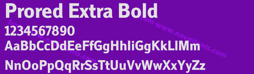 Prored Extra BoldPreview Prored Extra BoldPreview