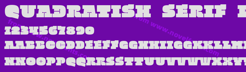 Quadratish Serif BlackPreview Quadratish Serif BlackPreview