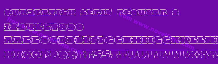 Quadratish Serif Regular 2Preview Quadratish Serif Regular 2Preview