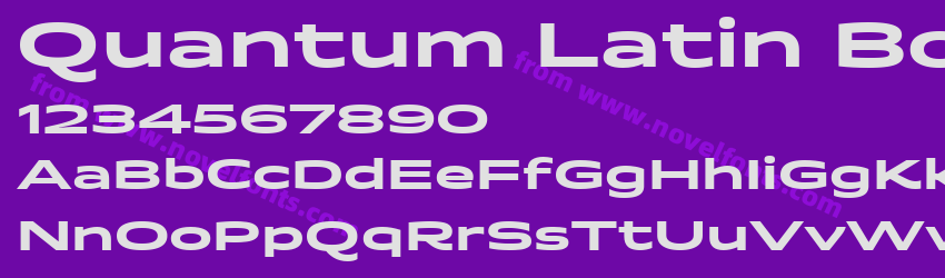 Quantum Latin BoldPreview Quantum Latin BoldPreview