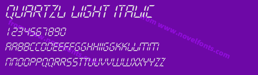 QuartzL Light ItalicPreview QuartzL Light ItalicPreview