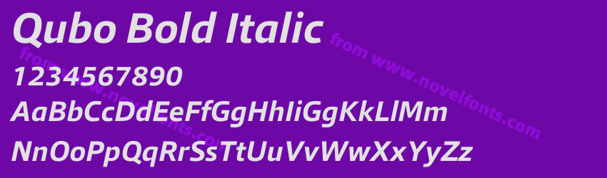 Qubo Bold ItalicPreview Qubo Bold ItalicPreview