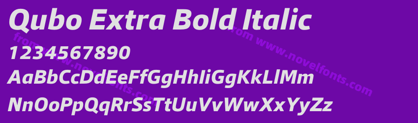 Qubo Extra Bold ItalicPreview Qubo Extra Bold ItalicPreview