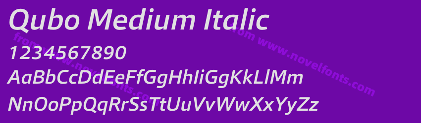 Qubo Medium ItalicPreview Qubo Medium ItalicPreview