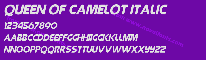 Queen of Camelot ItalicPreview Queen of Camelot ItalicPreview