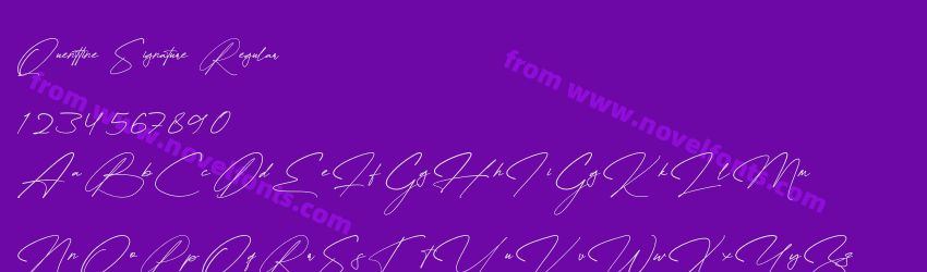 Quenttine Signature RegularPreview Quenttine Signature RegularPreview