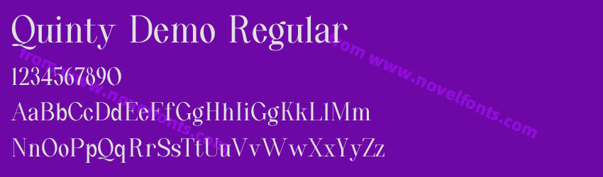 Quinty Demo RegularPreview Quinty Demo RegularPreview