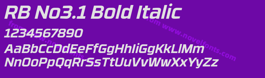 RB No3.1 Bold ItalicPreview RB No3.1 Bold ItalicPreview