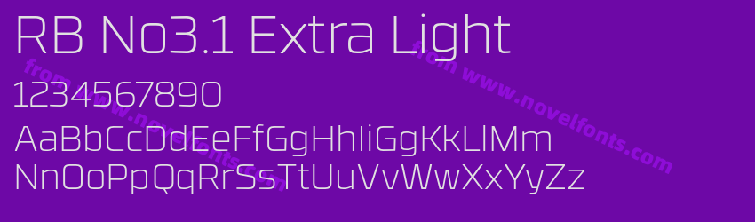 RB No3.1 Extra LightPreview RB No3.1 Extra LightPreview