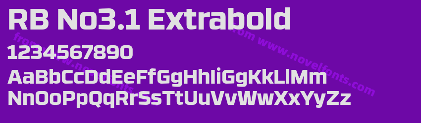 RB No3.1 ExtraboldPreview RB No3.1 ExtraboldPreview
