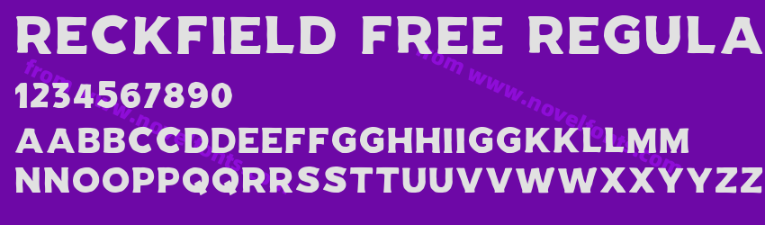 RECKFIELD Free RegularPreview RECKFIELD Free RegularPreview