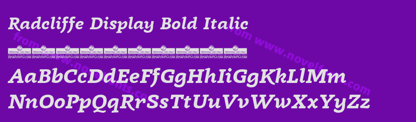 Radcliffe Display Bold ItalicPreview Radcliffe Display Bold ItalicPreview