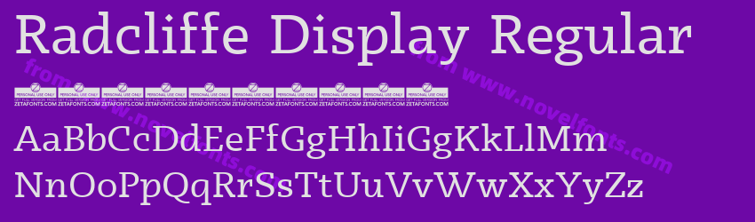 Radcliffe Display RegularPreview Radcliffe Display RegularPreview