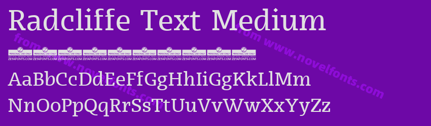 Radcliffe Text MediumPreview Radcliffe Text MediumPreview