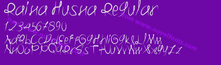 Raina Husna RegularPreview Raina Husna RegularPreview