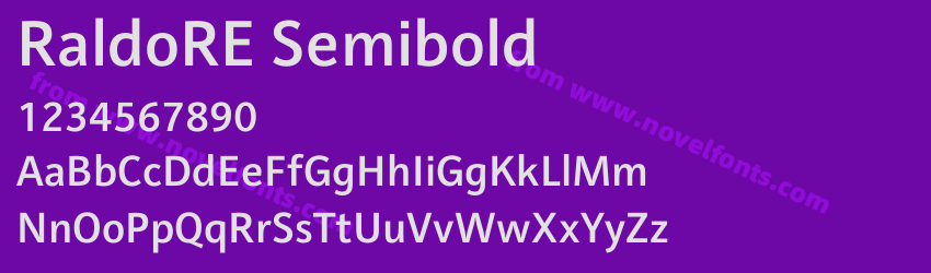 RaldoRE SemiboldPreview RaldoRE SemiboldPreview