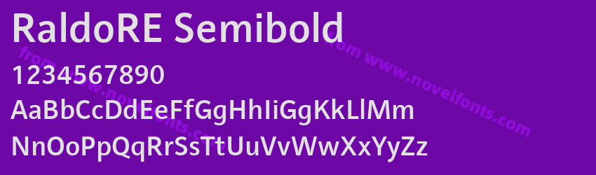RaldoRE SemiboldPreview RaldoRE SemiboldPreview